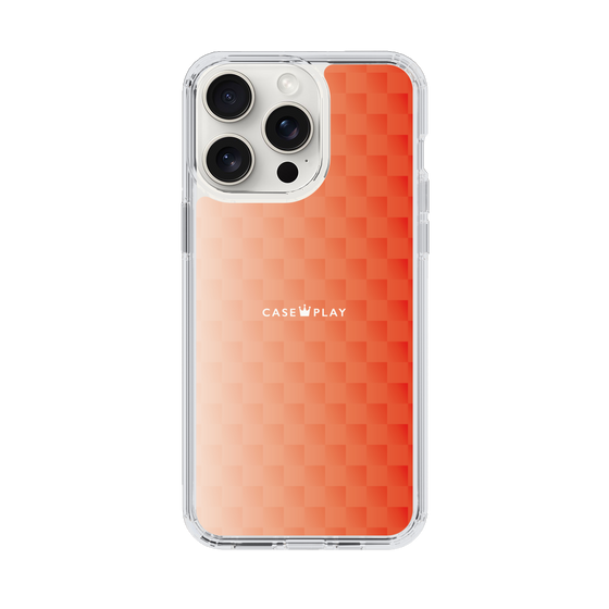 スリムプロテクションケース［ CASEPLAY Check - Orange ］