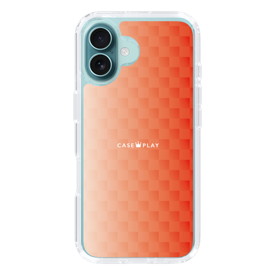 スリムプロテクションケース［ CASEPLAY Check - Orange ］