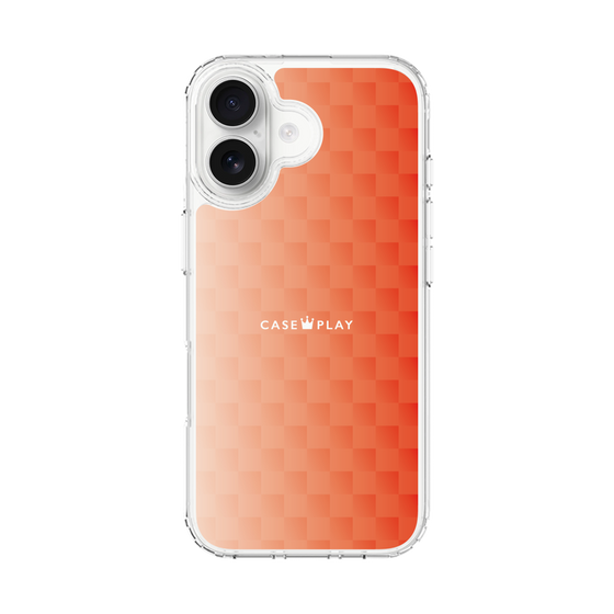 スリムプロテクションケース［ CASEPLAY Check - Orange ］