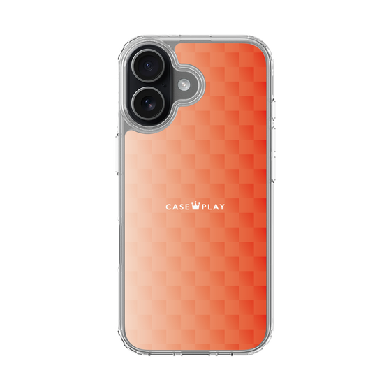 スリムプロテクションケース［ CASEPLAY Check - Orange ］