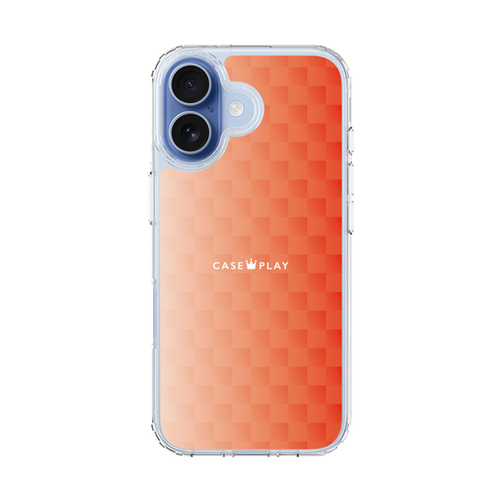 スリムプロテクションケース［ CASEPLAY Check - Orange ］