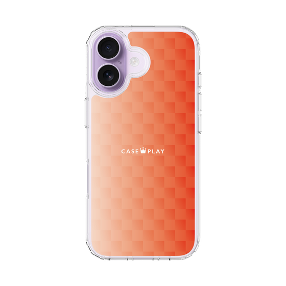 スリムプロテクションケース［ CASEPLAY Check - Orange ］