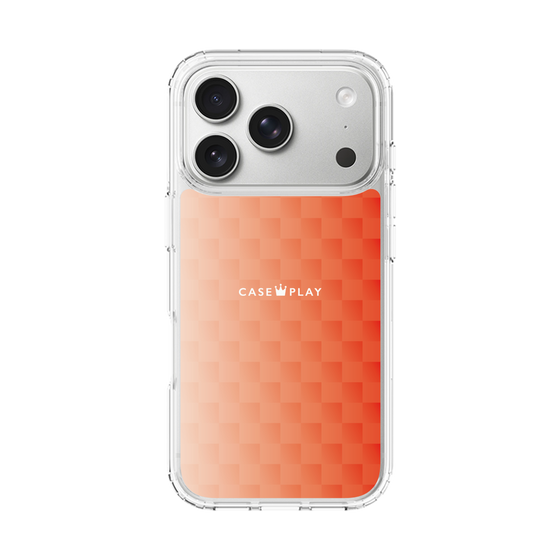 スリムプロテクションケース［ CASEPLAY Check - Orange ］