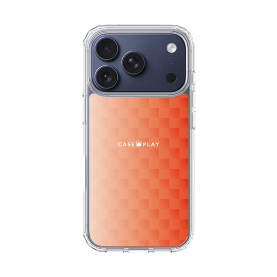 スリムプロテクションケース［ CASEPLAY Check - Orange ］