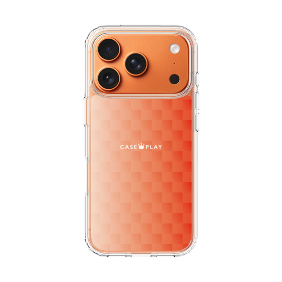 スリムプロテクションケース［ CASEPLAY Check - Orange ］
