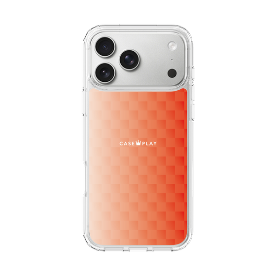 スリムプロテクションケース［ CASEPLAY Check - Orange ］