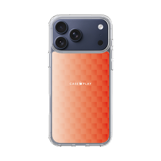 スリムプロテクションケース［ CASEPLAY Check - Orange ］