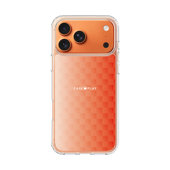 スリムプロテクションケース［ CASEPLAY Check - Orange ］