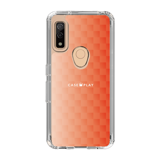 スリムプロテクションケース［ CASEPLAY Check - Orange ］