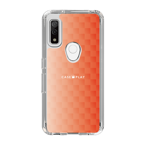 スリムプロテクションケース［ CASEPLAY Check - Orange ］