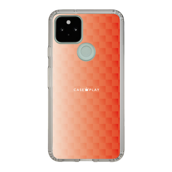 スリムプロテクションケース［ CASEPLAY Check - Orange ］