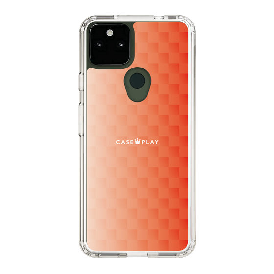 スリムプロテクションケース［ CASEPLAY Check - Orange ］