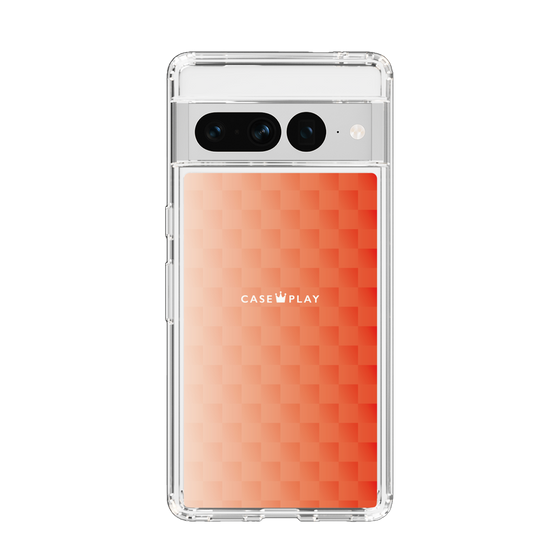 スリムプロテクションケース［ CASEPLAY Check - Orange ］