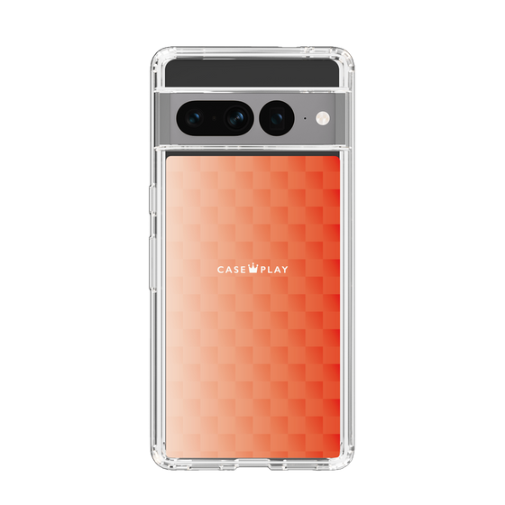 スリムプロテクションケース［ CASEPLAY Check - Orange ］