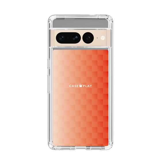 スリムプロテクションケース［ CASEPLAY Check - Orange ］