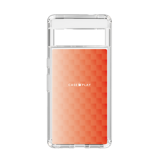 スリムプロテクションケース［ CASEPLAY Check - Orange ］