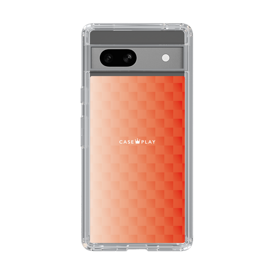 スリムプロテクションケース［ CASEPLAY Check - Orange ］