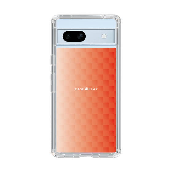 スリムプロテクションケース［ CASEPLAY Check - Orange ］