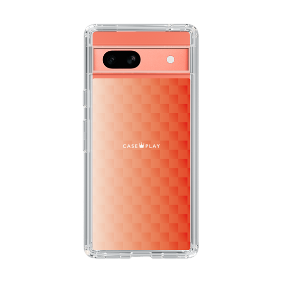 スリムプロテクションケース［ CASEPLAY Check - Orange ］