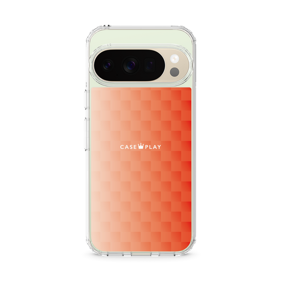 スリムプロテクションケース［ CASEPLAY Check - Orange ］