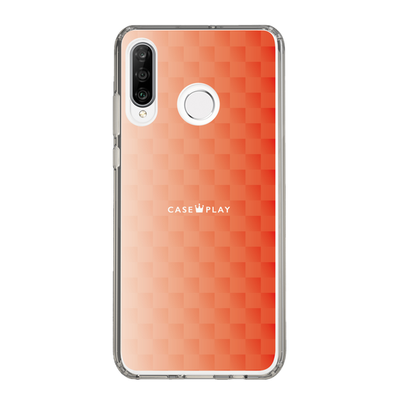 スリムプロテクションケース［ CASEPLAY Check - Orange ］