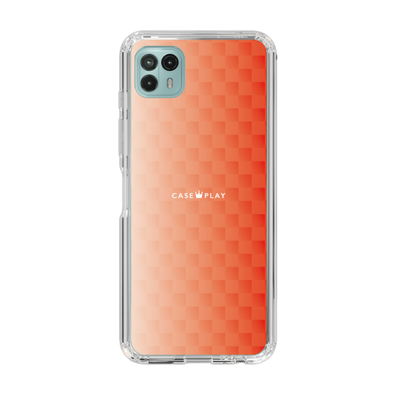 スリムプロテクションケース［ CASEPLAY Check - Orange ］