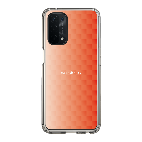 スリムプロテクションケース［ CASEPLAY Check - Orange ］