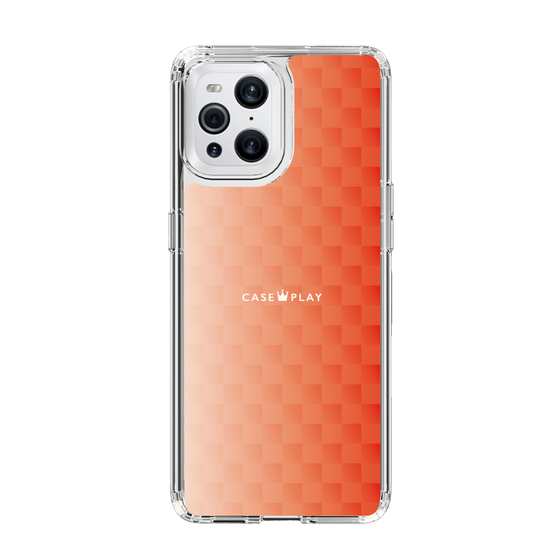 スリムプロテクションケース［ CASEPLAY Check - Orange ］