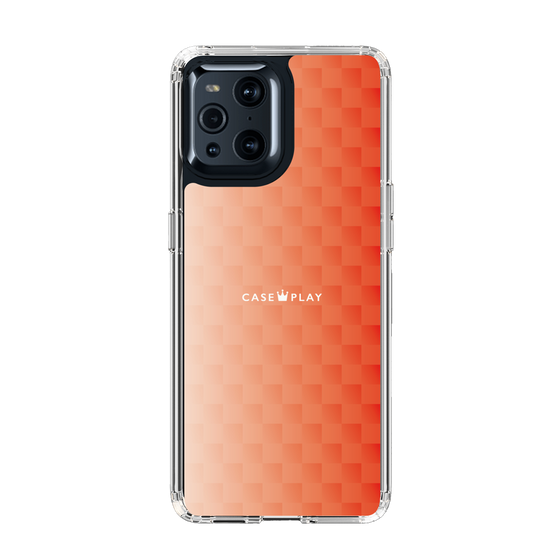 スリムプロテクションケース［ CASEPLAY Check - Orange ］