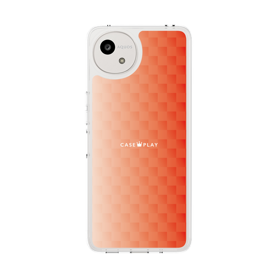 スリムプロテクションケース［ CASEPLAY Check - Orange ］
