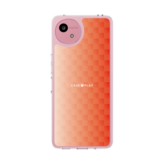スリムプロテクションケース［ CASEPLAY Check - Orange ］