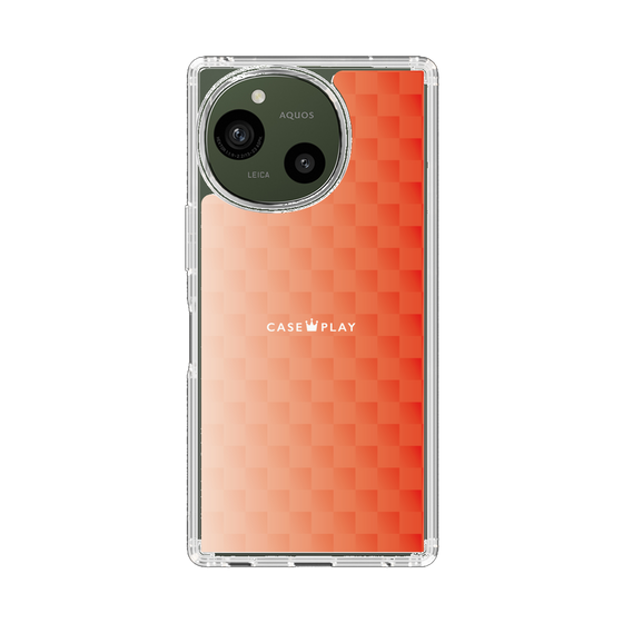 スリムプロテクションケース［ CASEPLAY Check - Orange ］