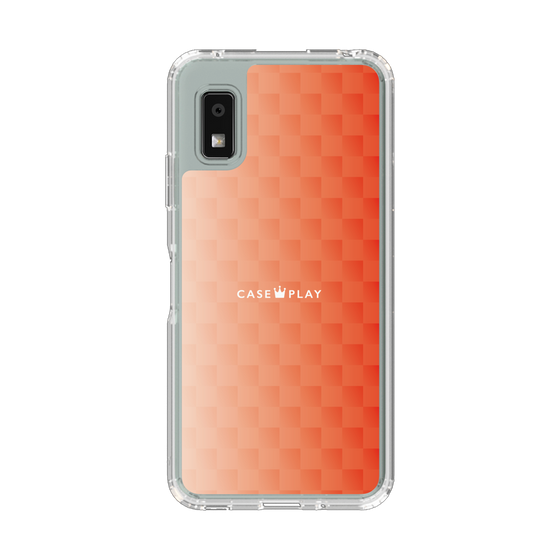スリムプロテクションケース［ CASEPLAY Check - Orange ］