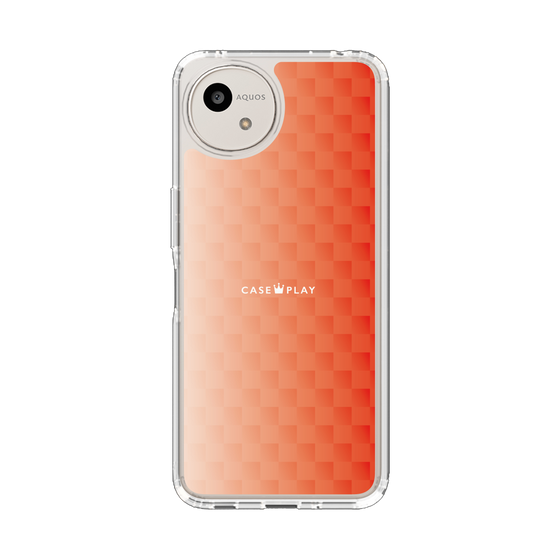スリムプロテクションケース［ CASEPLAY Check - Orange ］