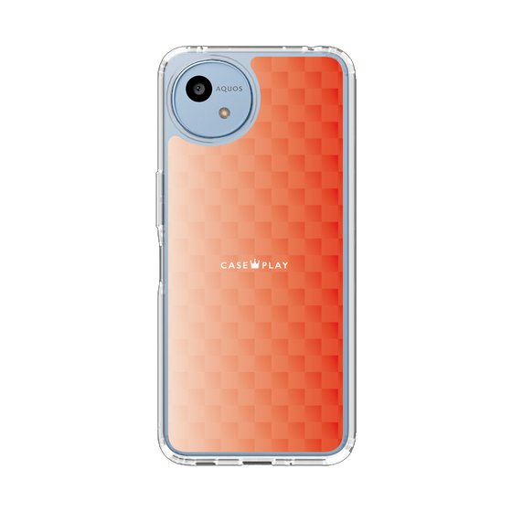 スリムプロテクションケース［ CASEPLAY Check - Orange ］