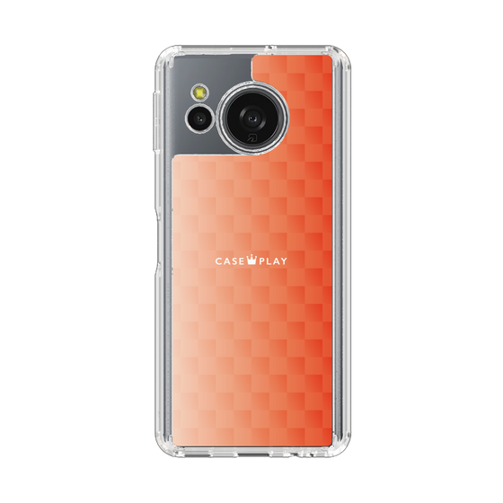 スリムプロテクションケース［ CASEPLAY Check - Orange ］