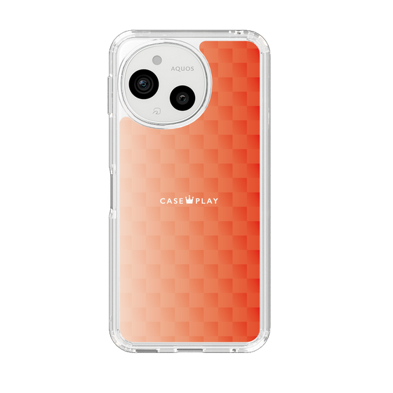 スリムプロテクションケース［ CASEPLAY Check - Orange ］