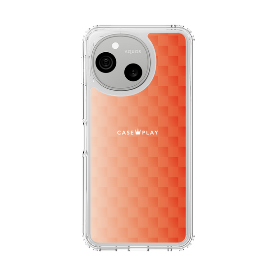 スリムプロテクションケース［ CASEPLAY Check - Orange ］