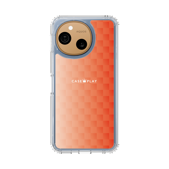 スリムプロテクションケース［ CASEPLAY Check - Orange ］