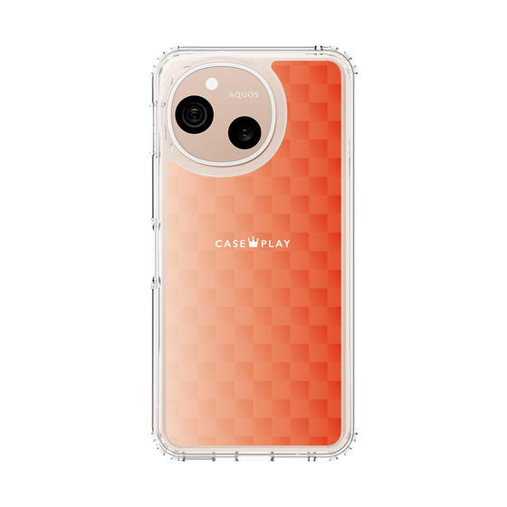 スリムプロテクションケース［ CASEPLAY Check - Orange ］