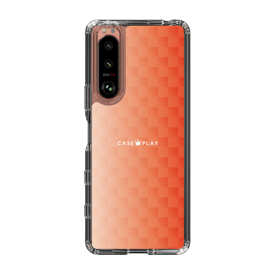 スリムプロテクションケース［ CASEPLAY Check - Orange ］