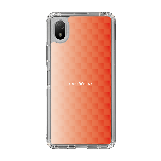 スリムプロテクションケース［ CASEPLAY Check - Orange ］