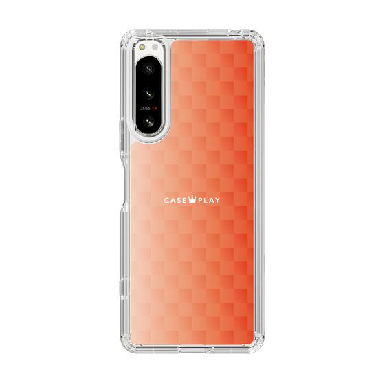 スリムプロテクションケース［ CASEPLAY Check - Orange ］