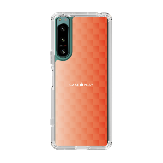 スリムプロテクションケース［ CASEPLAY Check - Orange ］