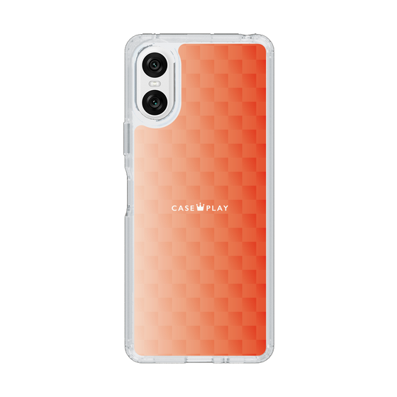 スリムプロテクションケース［ CASEPLAY Check - Orange ］