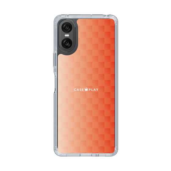 スリムプロテクションケース［ CASEPLAY Check - Orange ］