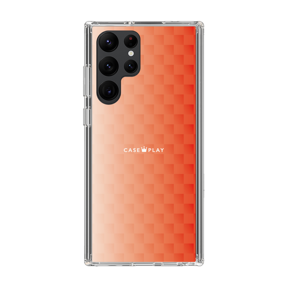 スリムプロテクションケース［ CASEPLAY Check - Orange ］