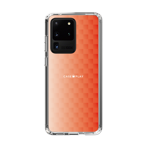 スリムプロテクションケース［ CASEPLAY Check - Orange ］