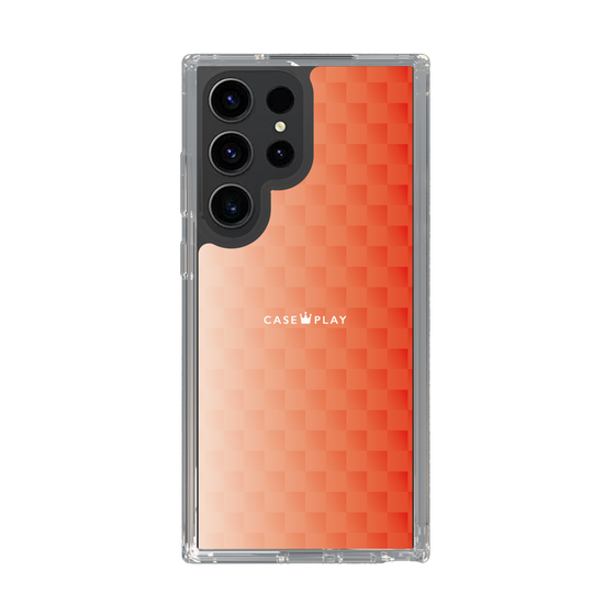 スリムプロテクションケース［ CASEPLAY Check - Orange ］