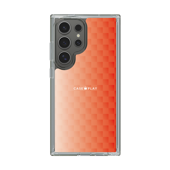 スリムプロテクションケース［ CASEPLAY Check - Orange ］